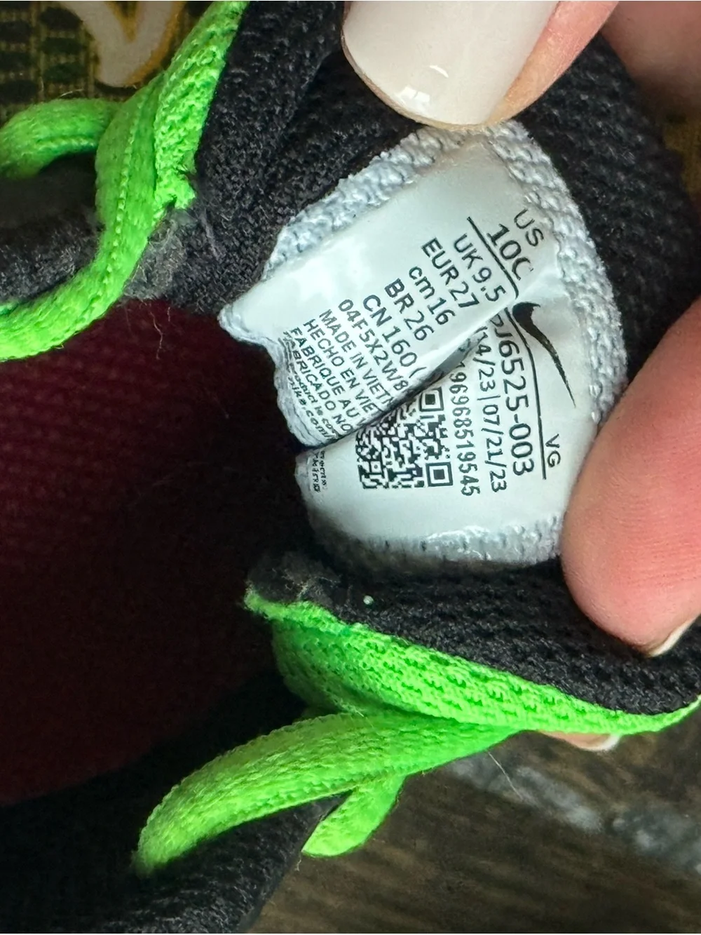 Nike Kids Yellow and Neon Green Soccer Sneakers
